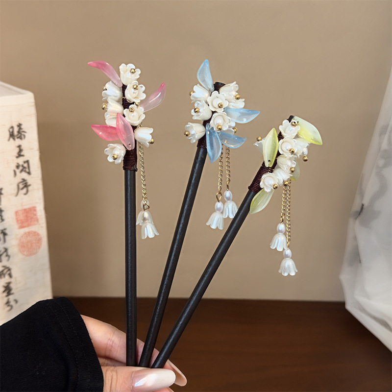 Event Suppliers - Traditionelle chinesische Haarnadel mit Maiglöckchen-Quaste, elegantes