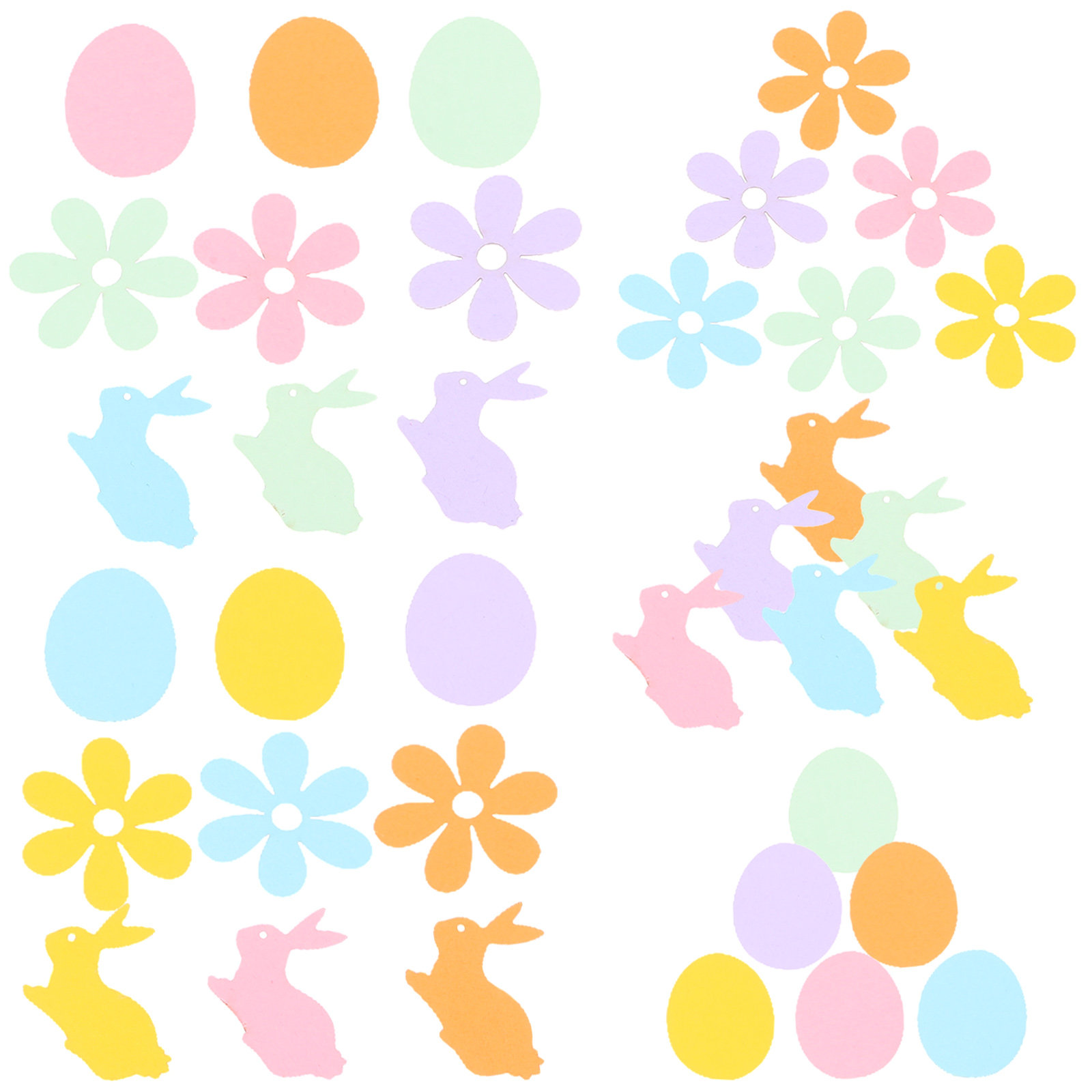 100 Stück Hasen-Osterkonfetti, – Papercraft Supply Confetti Bewertung und Preis