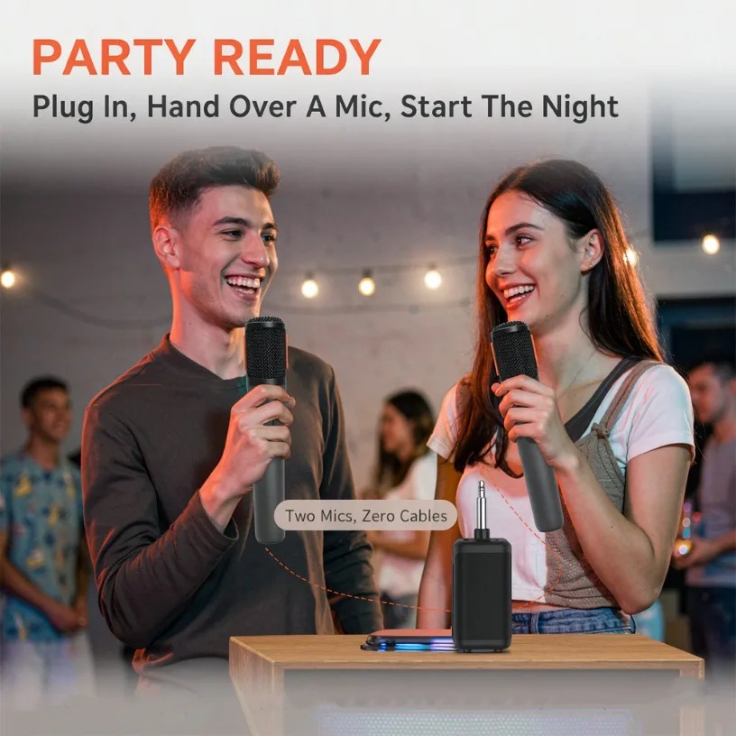 Drahtloses Mikrofon, Dual-Hand – Event & Party Supply Photos Bewertung und Preis