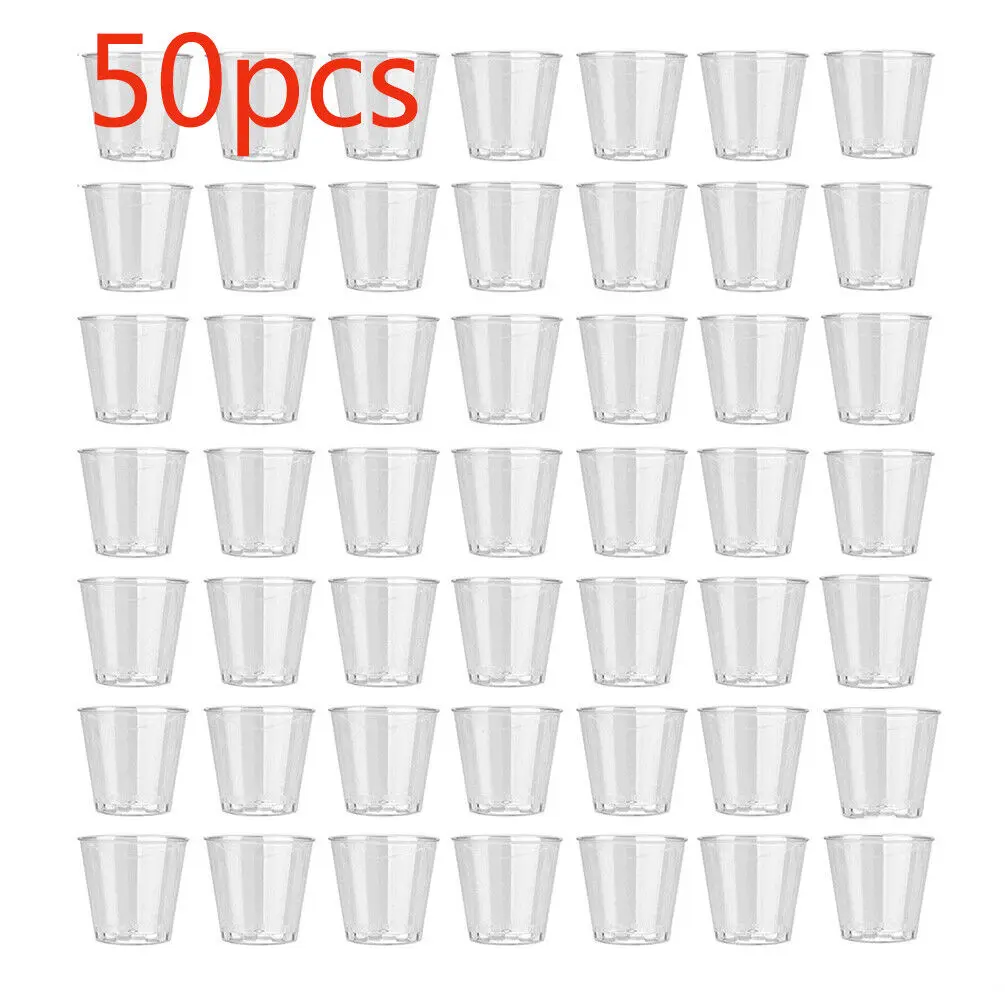 35 ml 50 x durchsichtiger Kuns – Plastic Cup 50Pcs Bewertung und Preis